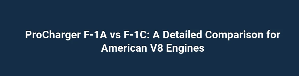 F-1A: Broad Power Band and Intake Efficiency