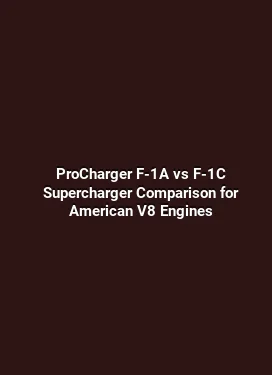 ProCharger F-1A vs F-1C Supercharger Comparison for American V8 Engines