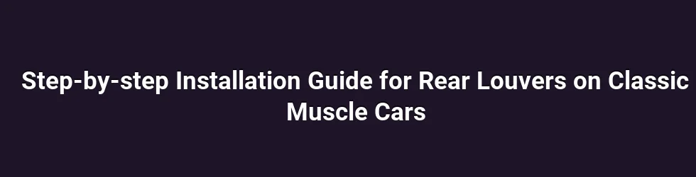 Visual impact and airflow considerations