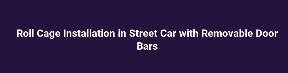 Foundations: Understanding Roll Cage Design and Placement