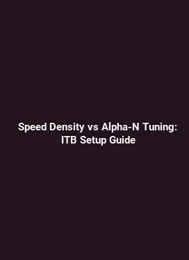Speed Density vs Alpha-N Tuning: ITB Setup Guide