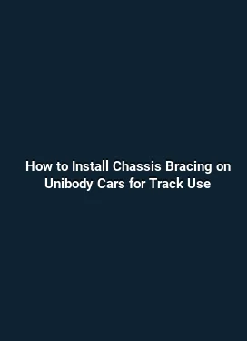 How to Install Chassis Bracing on Unibody Cars for Track Use