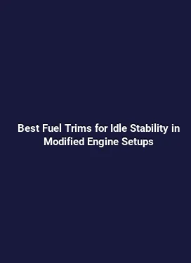 Best Fuel Trims for Idle Stability in Modified Engine Setups