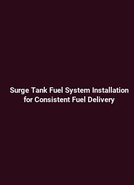 Surge Tank Fuel System Installation for Consistent Fuel Delivery