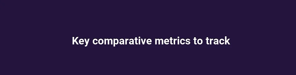 Key comparative metrics to track