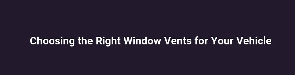 Understanding Cabin Ventilation and the Role of Window Vents