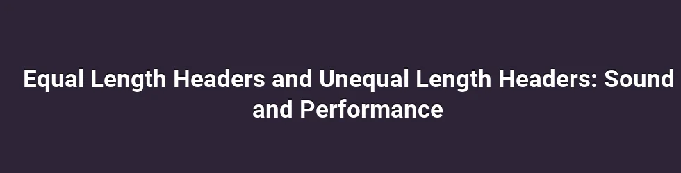 How equal length headers influence exhaust gas flow
