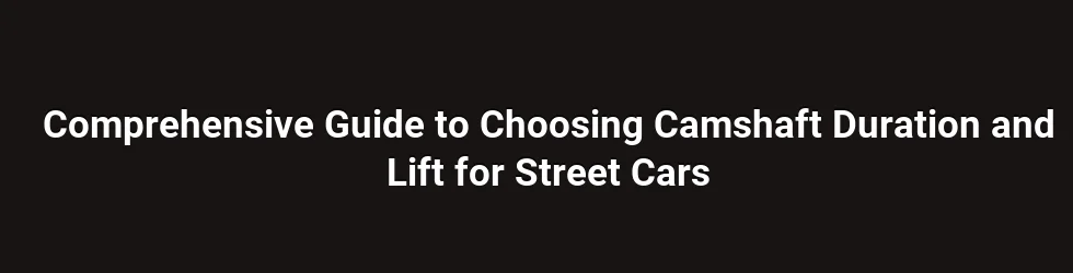 Fundamental Effects of Duration and Lift on Streetable Power