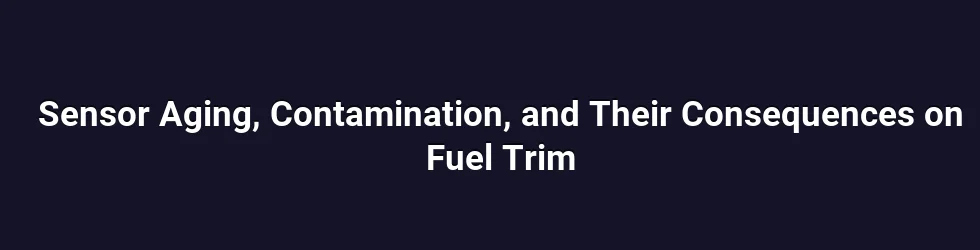 Sensor Placement, Types, and Their Impact on Trim Behavior