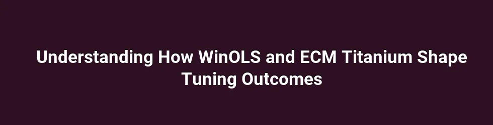 Core philosophies: how each tool approaches ECU data