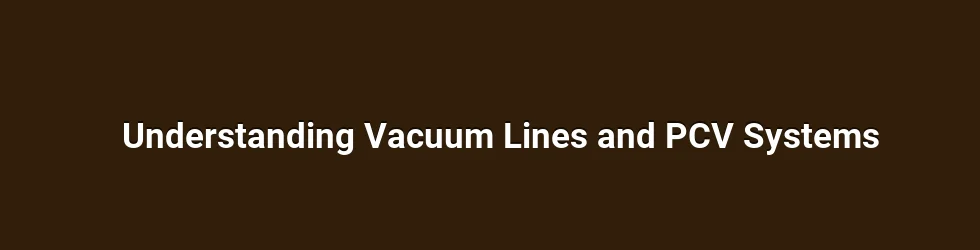 Understanding Vacuum Lines and PCV Systems