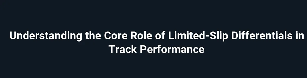 Understanding the Core Role of Limited-Slip Differentials in Track Performance