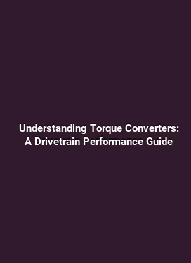 Understanding Torque Converters: A Drivetrain Performance Guide