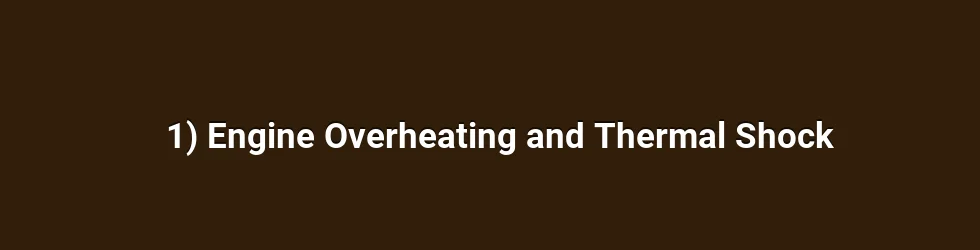 1) Engine Overheating and Thermal Shock