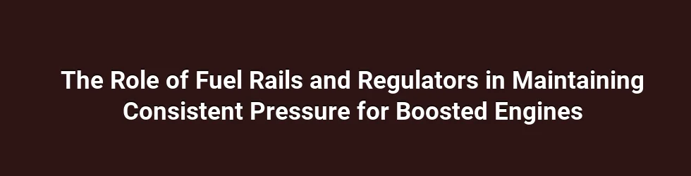 The Role of Fuel Rails and Regulators in Maintaining Consistent Pressure for Boosted Engines