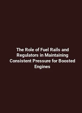 The Role of Fuel Rails and Regulators in Maintaining Consistent Pressure for Boosted Engines