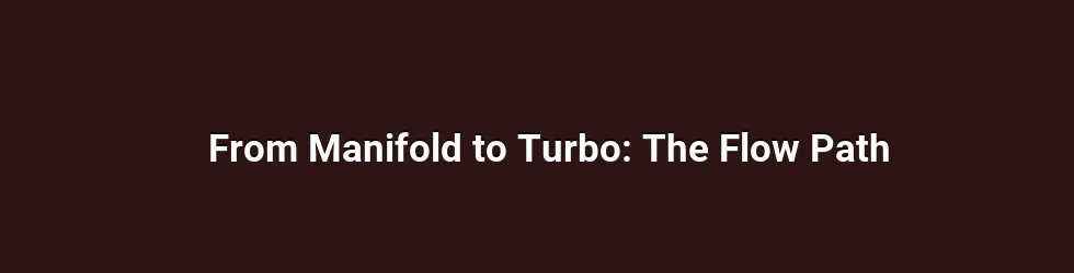From Manifold to Turbo: The Flow Path