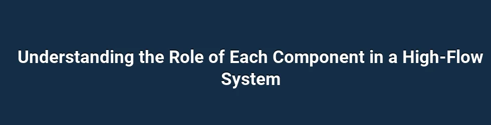 Understanding the Role of Each Component in a High-Flow System