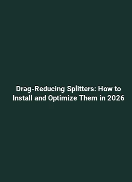 Drag-Reducing Splitters: How to Install and Optimize Them in 2026