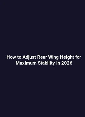 How to Adjust Rear Wing Height for Maximum Stability in 2026
